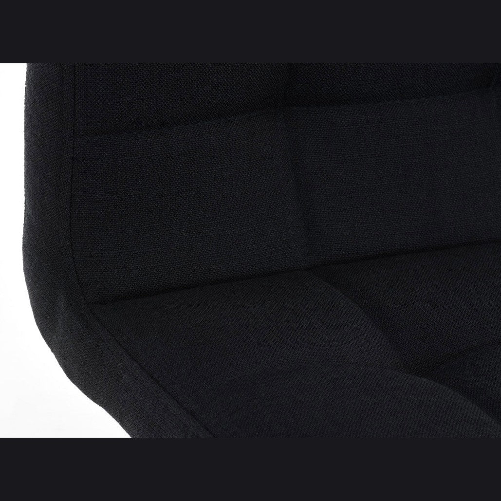 Barhocker Lincoln Stoff - schwarz - InfinityMarket