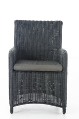 Stuhl Fontana / Sankt Marlo Anthrazit 5mm - schwarz