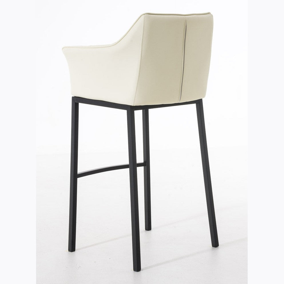 Barhocker Damaso B mit 4-Fuß Gestell - creme - InfinityMarket