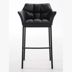 Barhocker Damaso B mit 4-Fuß Gestell - schwarz - InfinityMarket