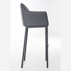 Barhocker Damaso B mit 4-Fuß Gestell - grau - InfinityMarket