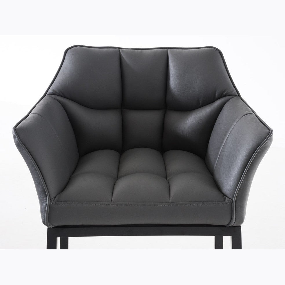 Barhocker Damaso B mit 4-Fuß Gestell - grau - InfinityMarket