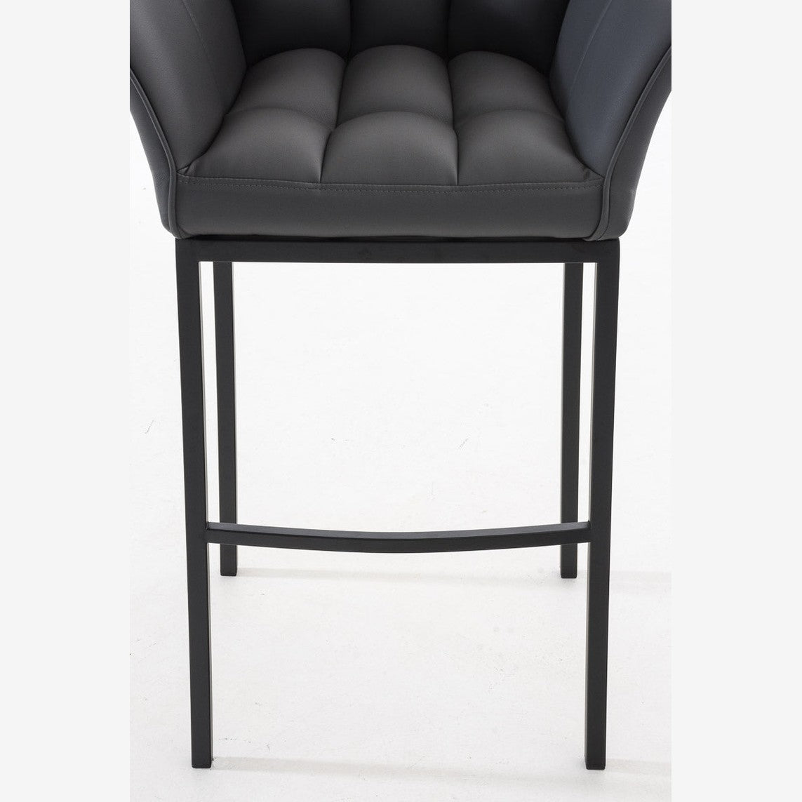 Barhocker Damaso B mit 4-Fuß Gestell - grau - InfinityMarket