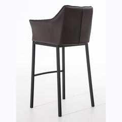 Barhocker Damaso B mit 4-Fuß Gestell - braun - InfinityMarket