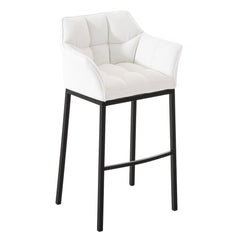 Barhocker Damaso B mit 4-Fuß Gestell - weiß - InfinityMarket
