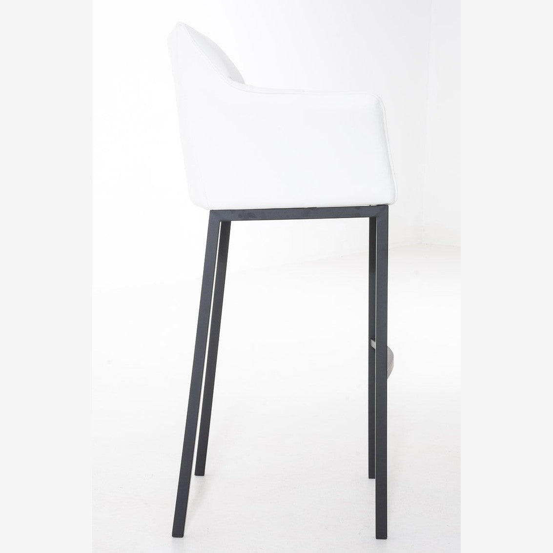 Barhocker Damaso B mit 4-Fuß Gestell - weiß - InfinityMarket
