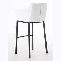 Barhocker Damaso B mit 4-Fuß Gestell - weiß - InfinityMarket