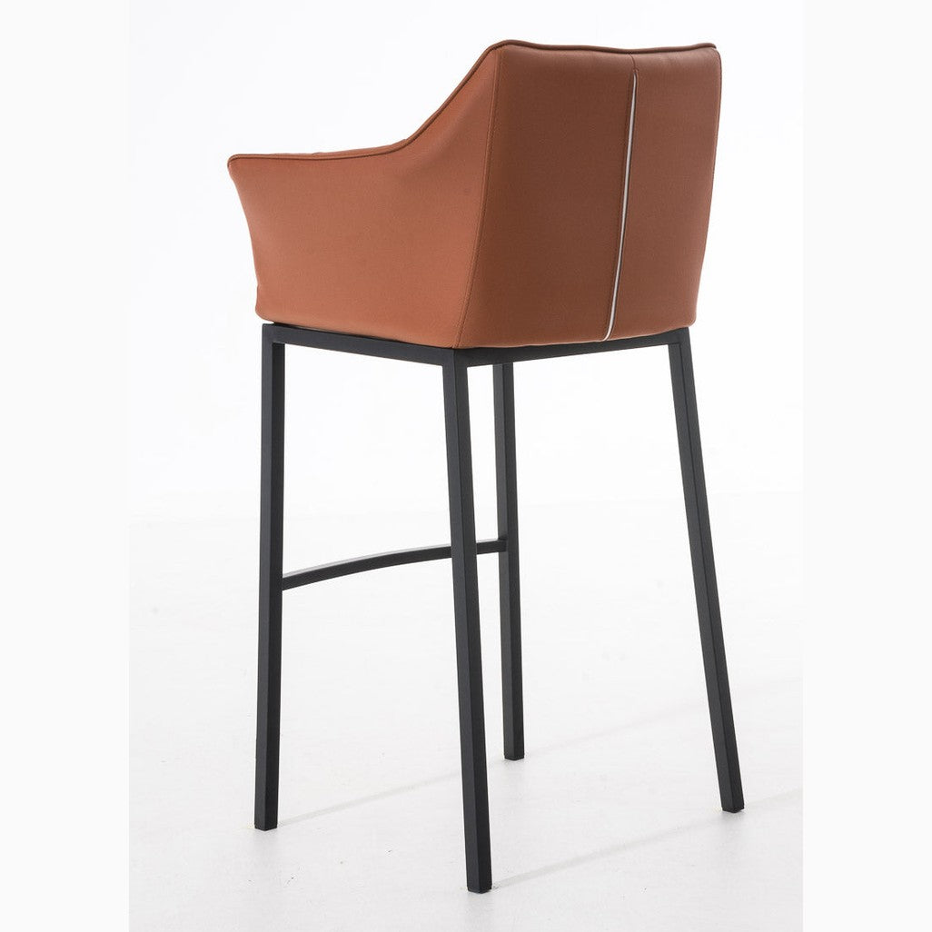 Barhocker Damaso B mit 4-Fuß Gestell - hellbraun - InfinityMarket