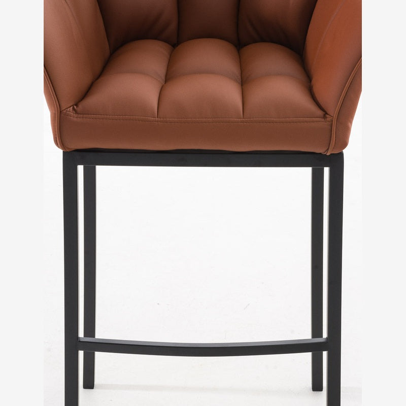 Barhocker Damaso B mit 4-Fuß Gestell - hellbraun - InfinityMarket