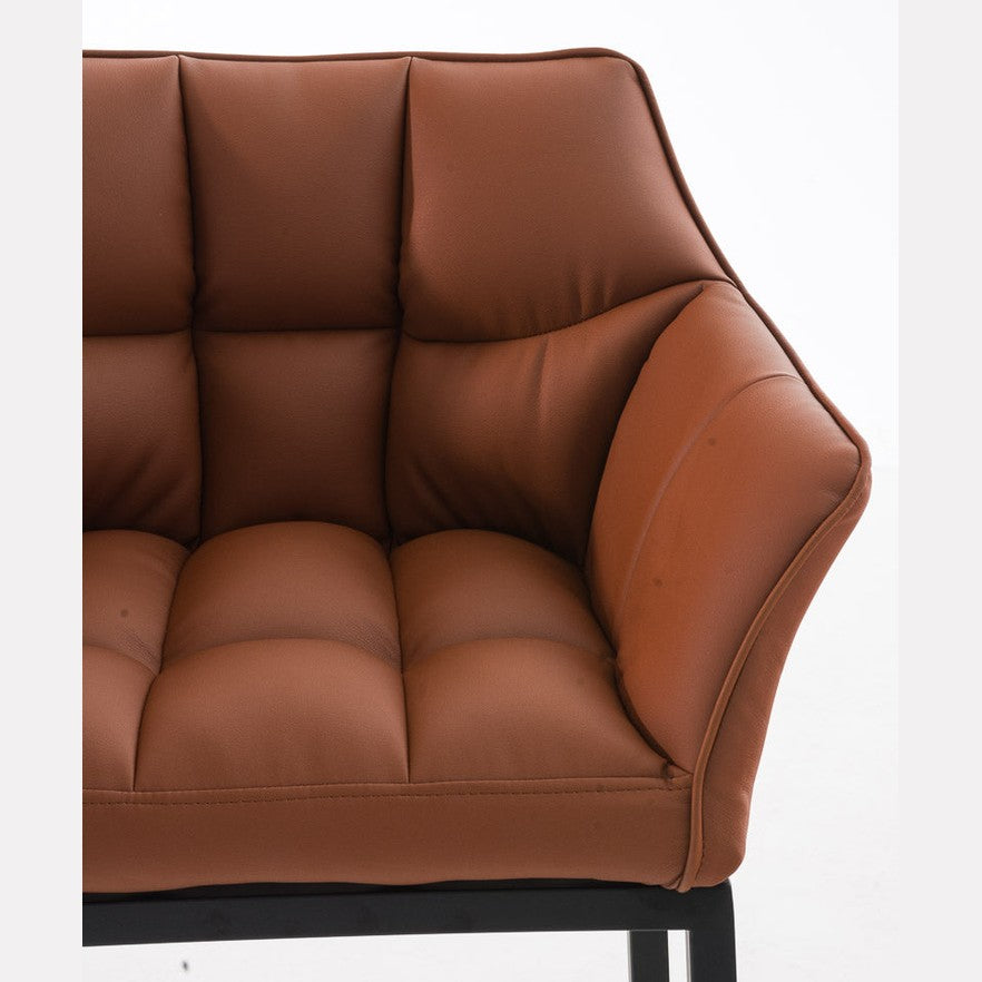 Barhocker Damaso B mit 4-Fuß Gestell - hellbraun - InfinityMarket