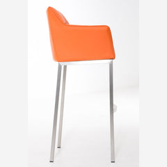 Barhocker Damaso E mit 4-Fuß Gestell - orange - InfinityMarket
