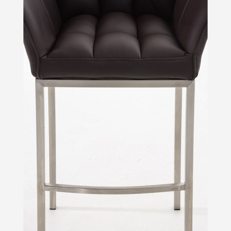 Barhocker Damaso E mit 4-Fuß Gestell - braun - InfinityMarket
