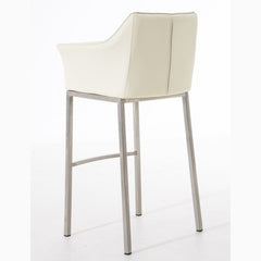 Barhocker Damaso E mit 4-Fuß Gestell - creme - InfinityMarket