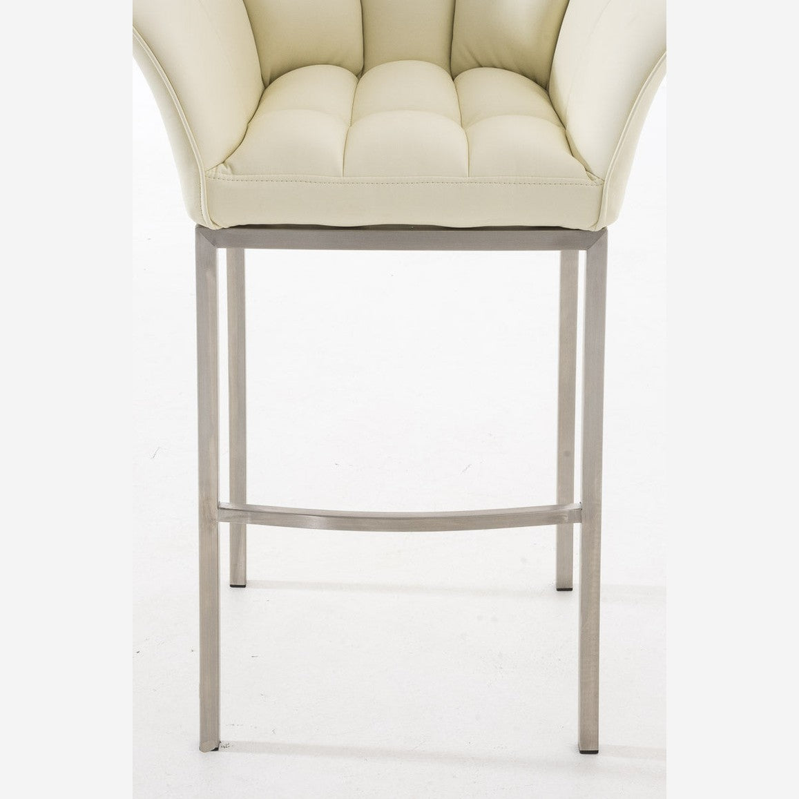 Barhocker Damaso E mit 4-Fuß Gestell - creme - InfinityMarket