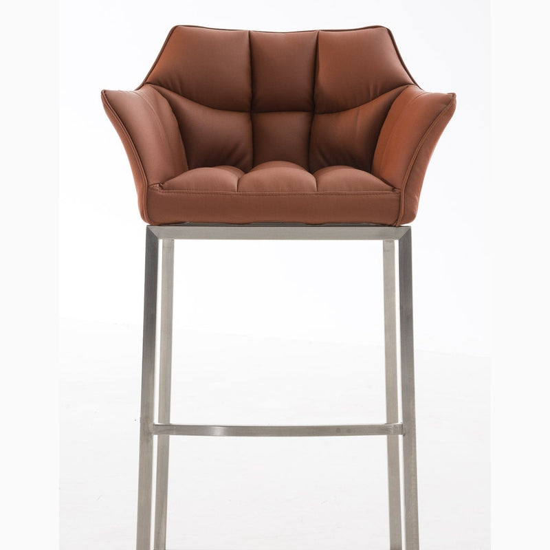 Barhocker Damaso E mit 4-Fuß Gestell - hellbraun - InfinityMarket