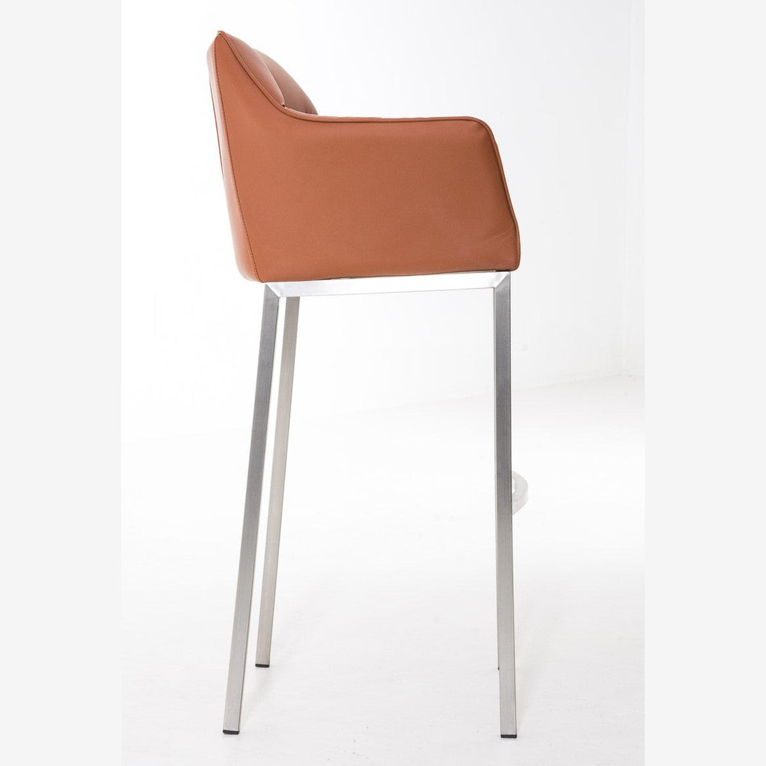 Barhocker Damaso E mit 4-Fuß Gestell - hellbraun - InfinityMarket