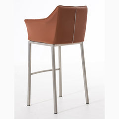 Barhocker Damaso E mit 4-Fuß Gestell - hellbraun - InfinityMarket