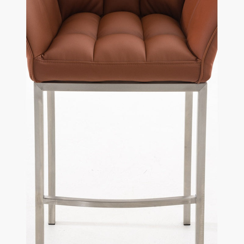 Barhocker Damaso E mit 4-Fuß Gestell - hellbraun - InfinityMarket