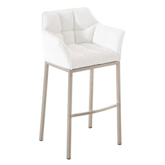 Barhocker Damaso E mit 4-Fuß Gestell - weiß - InfinityMarket