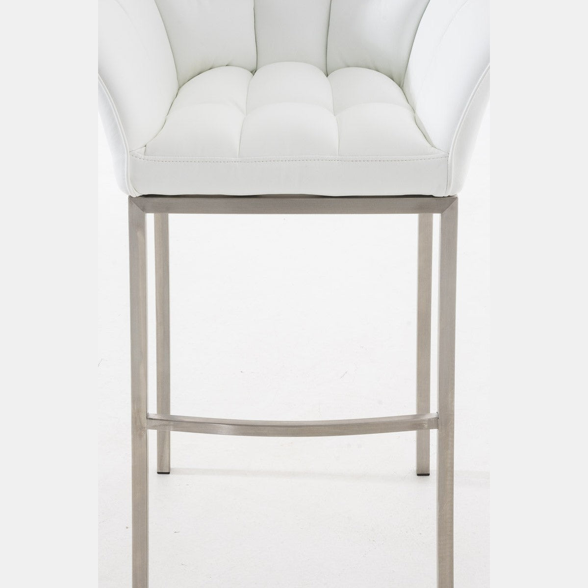Barhocker Damaso E mit 4-Fuß Gestell - weiß - InfinityMarket