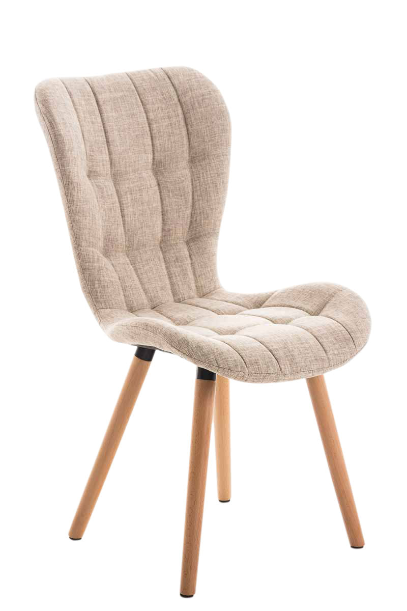 Stuhl Elda Stoff natura - creme