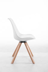 Besucherstuhl Troyes Drehbar Natura Square - wei�