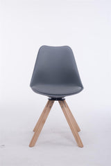 Besucherstuhl Troyes Drehbar Natura Square - grau