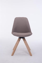 Besucherstuhl Troyes Drehbar Natura Stoff Square - taupe