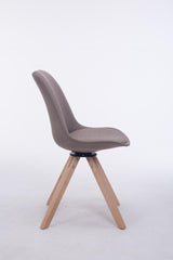 Besucherstuhl Troyes Drehbar Natura Stoff Square - taupe
