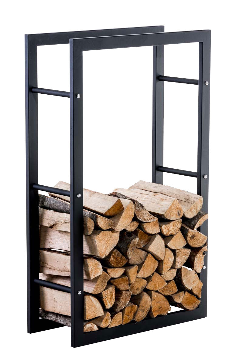 Kaminholzständer Keri V3 25x60x100 - schwarz