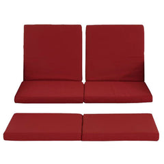 3er-Set Kissenbezüge Sofa Ancona - rubinrot by Dropshipping-Europe – Gartenmöbel
