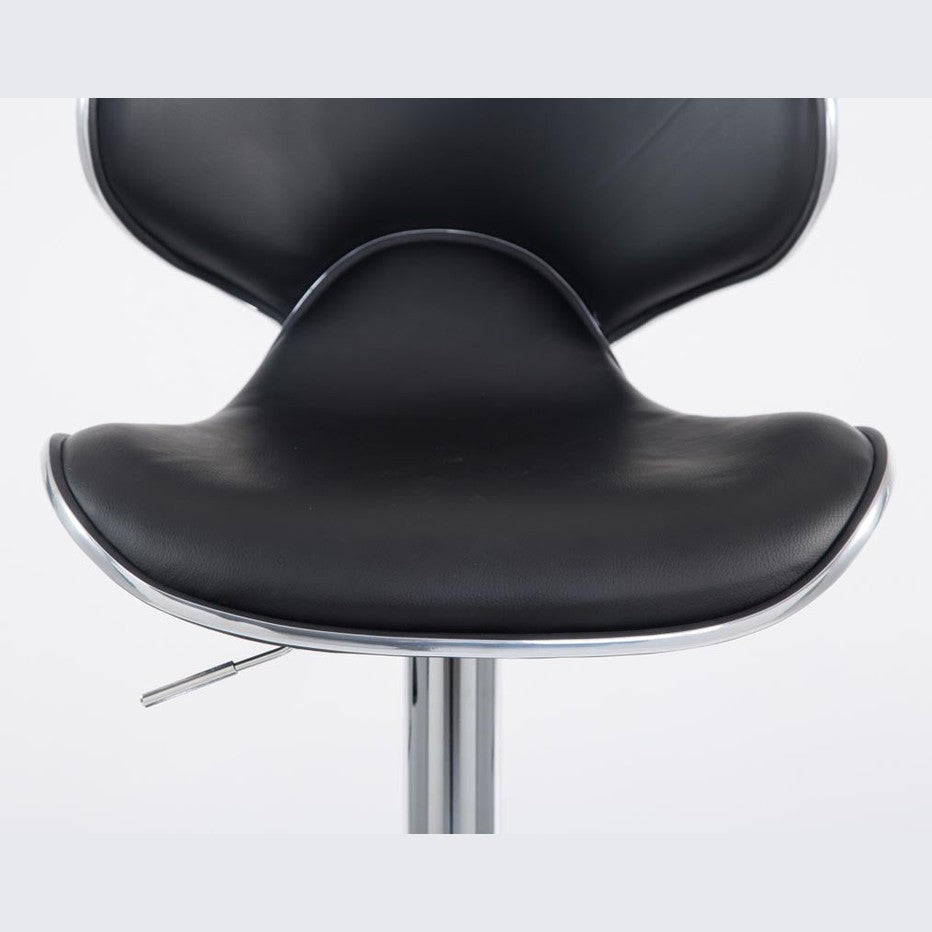 Barhocker Las Vegas V2 chrom - schwarz - InfinityMarket