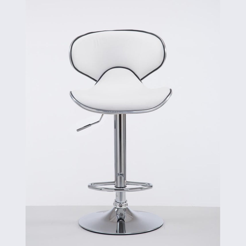 Barhocker Las Vegas V2 chrom - weiß - InfinityMarket