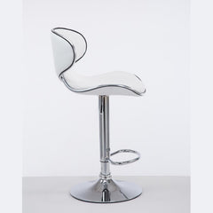 Barhocker Las Vegas V2 chrom - weiß - InfinityMarket