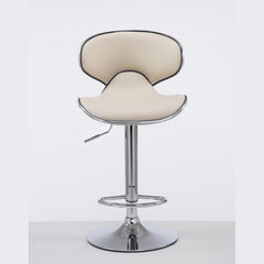 Barhocker Las Vegas V2 chrom - creme - InfinityMarket