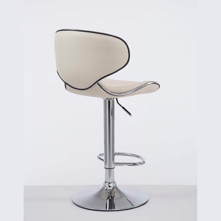 Barhocker Las Vegas V2 chrom - creme - InfinityMarket