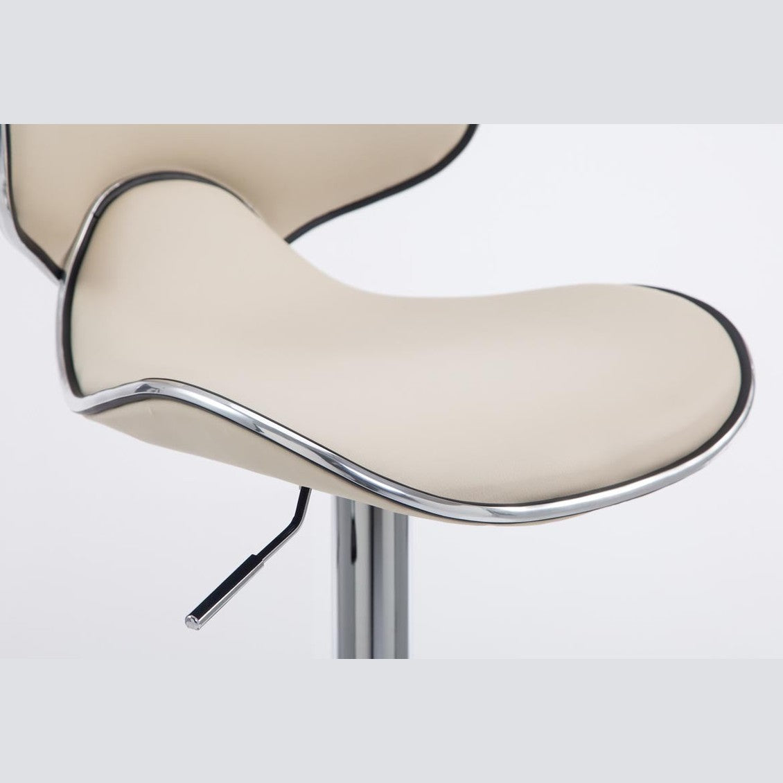 Barhocker Las Vegas V2 chrom - creme - InfinityMarket