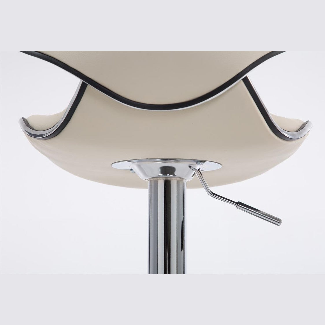 Barhocker Las Vegas V2 chrom - creme - InfinityMarket