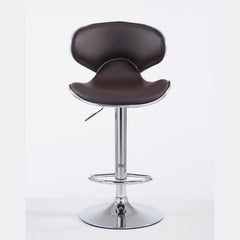 Barhocker Las Vegas V2 chrom - braun