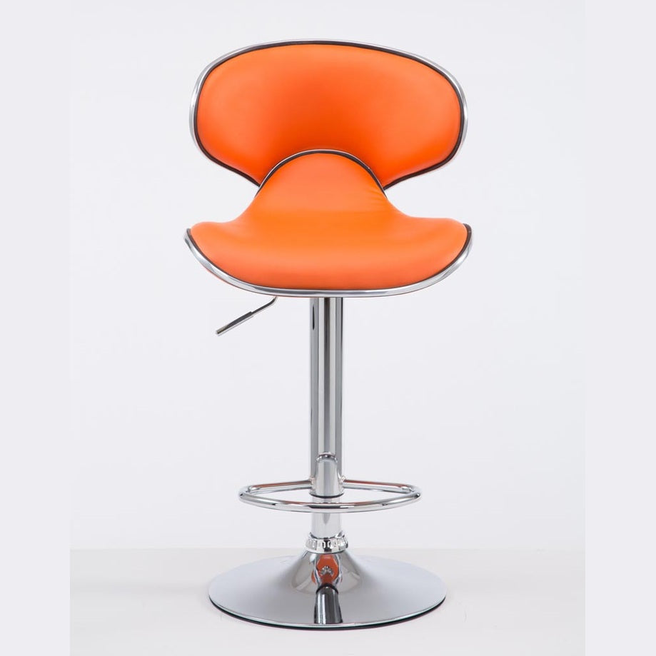 Barhocker Las Vegas V2 chrom - orange - InfinityMarket