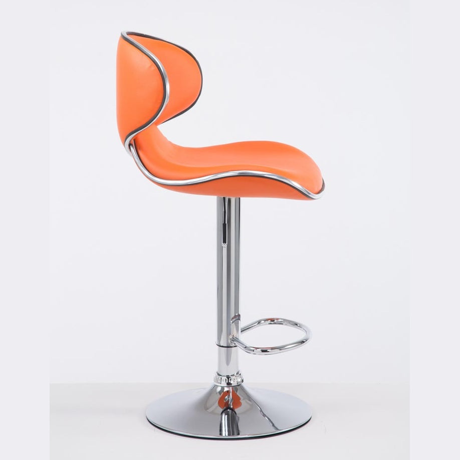 Barhocker Las Vegas V2 chrom - orange - InfinityMarket
