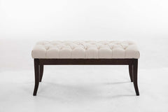 Sitzbank Ramses Stoff antik-dunkel 100 - creme