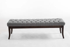 Sitzbank Ramses Stoff antik-dunkel 150 - grau