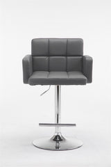 Barhocker Los Angeles Kunstleder C - grau
