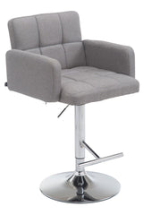 Barhocker Los Angeles Stoff C - grau