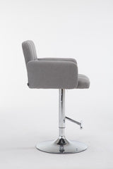 Barhocker Los Angeles Stoff C - grau