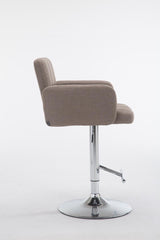 Barhocker Los Angeles Stoff C - taupe
