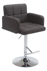 Barhocker Los Angeles Stoff C - dunkelgrau