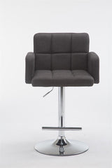 Barhocker Los Angeles Stoff C - dunkelgrau