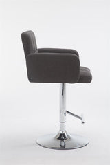 Barhocker Los Angeles Stoff C - dunkelgrau